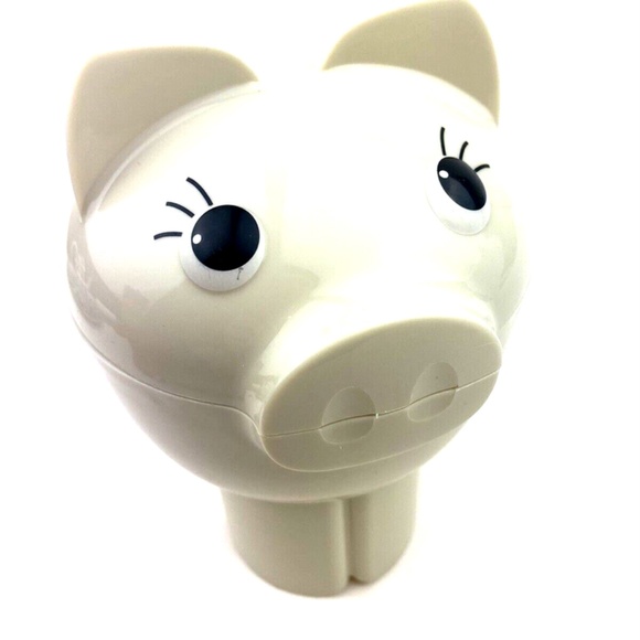 Snack Holder on the Go Piggy Cup Holder Travel Children Kids Off White Pigout - Picture 6 of 6